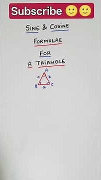Trigonometry sine and cosine rules|area of a triangle in trigonometry #viral #trendingshorts #shorts
