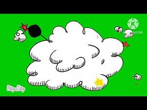 fight cloud green screen free to use