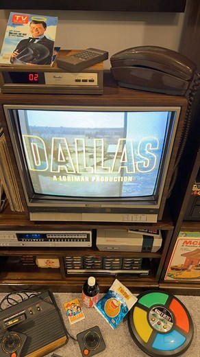 When I was a kid in the 1980s my parents watched the TV show Dallas every Friday night. I wasn’t interested in the prime time soap that ran from 1978 to 1991, but the theme song is a vivid memory and one I always hum along with. As an adult I’ve watched Dallas and know now why my parents liked it. Who shot JR? What are your memories of Dallas? . . #tv #nostalgia #retro #throwback #flashback #genx #80s #childhoodmemories #memories | Recaptured80s