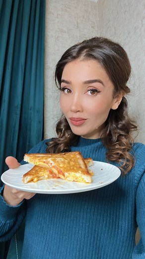 Кундузхон Абдуллаева | 5 DAQIQALIK NONUSHTA! Juda mazali, foydali va to’yimli! Keralki masalliqlar: Toster noni (oddiy buxanka non ham bo’ladi) Tuxum - butta... | Instagram