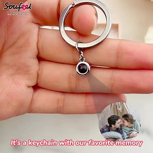 🎀💎Custom Photo Projection Keychain😍Capture timeless moments💗Put a meaningful picture inside! 👉https://bit.ly/42XvZVk | Soufeel