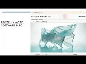 uninstall autoCAD software.