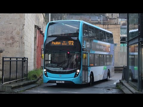 Buses seen at Bath Bus Station (10/02/2025)