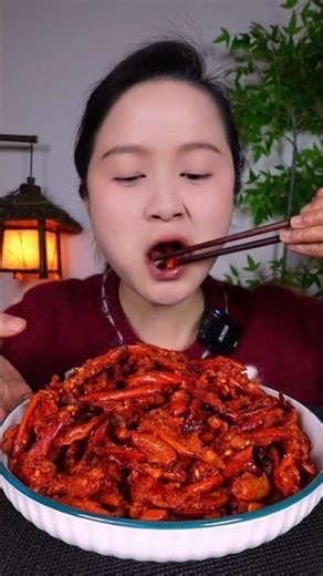 Extreme Spicy Crawfish ASMR MUKBANG 🌶️🔥 Juicy Crunchy Seafood Bites You Can’t Ignore 🤯 #shorts
