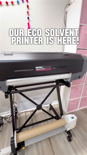 Newest member has arrived & yes it’s a @MutohAmericaInc printer! 🙌🏻 #ecosolventprinter #mutoh