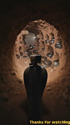 Camera Attached to a Cobra Snake Exploring a Hidden Underground Snake City 😱 | Real Snake Nest