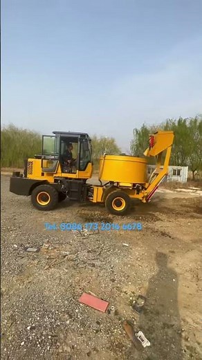 High efficient mobile self loading truck with pan mixer from LUTON GROUP CO LTD