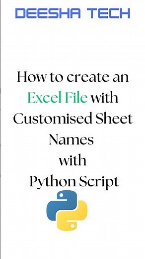 Use Python to create Excel file with customised Named multiple sheet by #Python Automation, #Excel