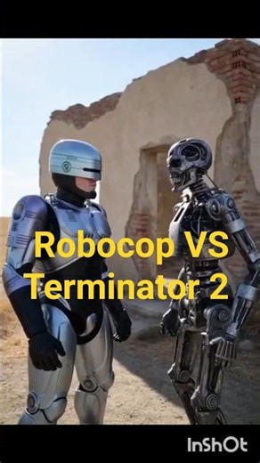 Robocop VS Terminator 2#robocop #terminator #grok