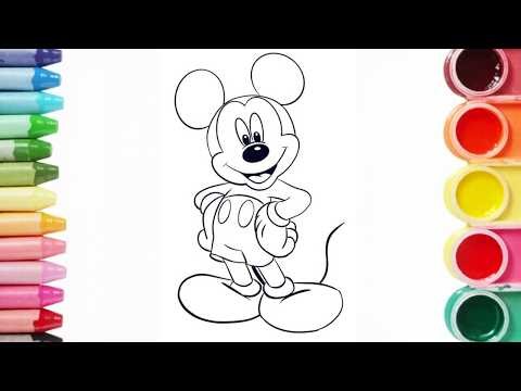 How to Draw Mickey Mouse | Easy Step by Step Drawing for Kids and Beginners