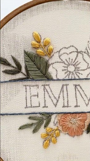 Loop stitch embroidery tutorial | One of my all time favorites! ✨🪡 #handembroidery #slowstitch