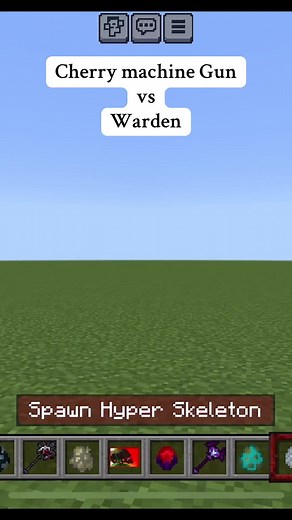 Cherry Machine Gun vs Warden in Minecraft Battle