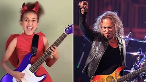 10-year-old Nandi Bushell rocks Metallica's "Enter Sandman", gets kudos from Kirk Hammett: Watch