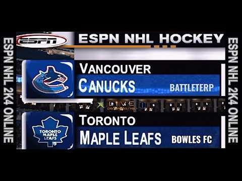 Me vs BattleTerp in ESPN NHL 2K4 Online (Pro Difficulty)