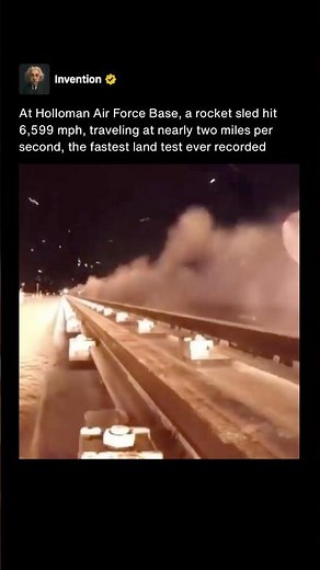 This Rocket Sled Reached Two Miles Per Second at Mach 8.6 🚀 #shorts