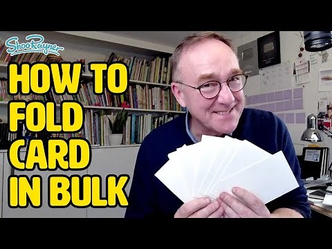 How to fold a bulk load of paper - set up a jig and a system easy