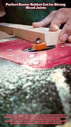 Perfect Router Rabbet Cut for Strong Wood Joints #woodworking #carpentry #wood