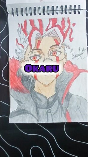 how to make okaru drawing step by step #shorts #okarun #animedrawing