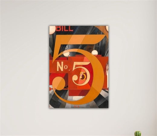 Charles Demuth I Saw the Figure 5 in Gold Wall Art Demut Poster Demuth Canvas Modern Canvas Demut Printing Gift Home Wall Decor Offıce Paint - Etsy