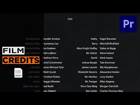 Free Rolling Film Credits Templates in Premiere Pro