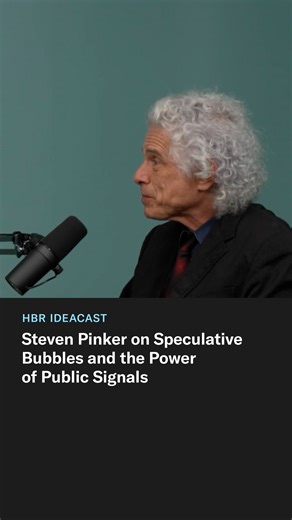 46K views · 648 reactions | Why do people pour money into hype—like crypto or meme stocks—even when it’s risky? Steven Pinker explains the psychology that makes markets chase fads. Listen to the full IdeaCast episode here: https://s.hbr.org/42fZ1ll | Harvard Business Review | Facebook