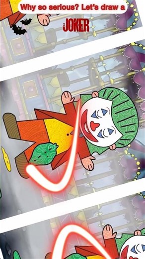 How to Draw The Joker Easy 🃏 | Joker Mandala Art | Step-by-Step Batman Villain Drawing #shorts