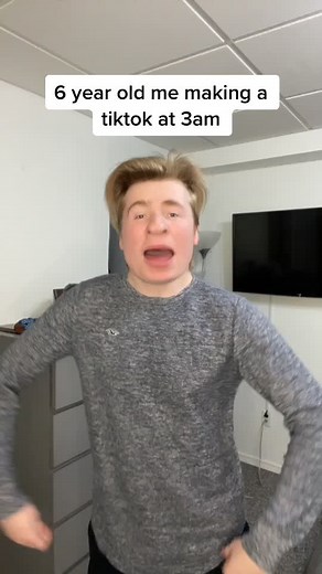6 Year Old Me Making a TikTok at 3AM
