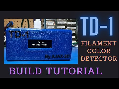 Build Tutorial for the TD-1 KIT By Ajax3d: Detect Filament Hex Color & Transmission Distance