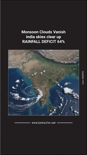 India's Monsoon Clouds Vanish From Satellite — What's Behind It