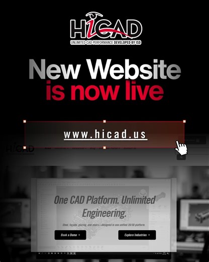 🚀The Future of Engineering & Design Is Here — hicad.us Is Officially Live! We are pleased to announce the launch of hicad.us, the new digital home of HiCAD in the USA, powered by the ISD Group USA team. HiCAD is more than just CAD; it is a comprehensive engineering and manufacturing platform tailored for the real world, integrating steel, glazing, façades, cladding, stairs, railings, and complex fabrication. On hicad.us, you can explore: ✔ Real industry project showcases ✔ HiCAD solutions by tr