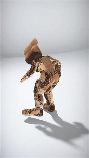 Camo-Clad Animal Soldier with Unique Headgear - AI Rigged 3D Character