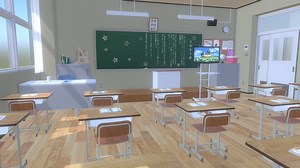 100% Authentic Japanese Classroom - 3D model by papigiulio