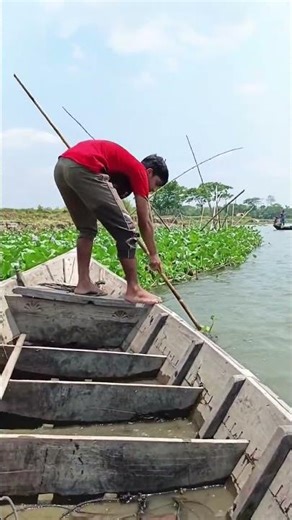 Amazing Stick Fishing Skills 🎣🔥 Catching Fish from Boat!