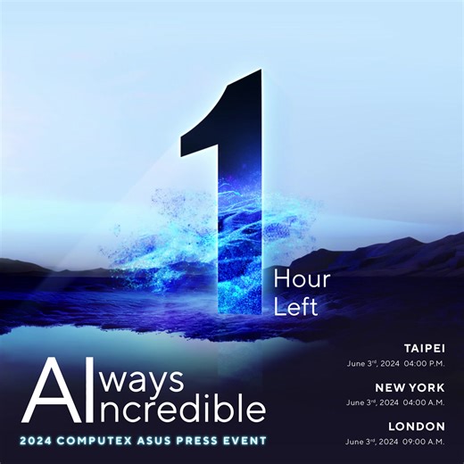 1.3K views · 26 reactions | The wait is almost over! Join us at #ASUS COMPUTEX 2024 to experience the latest tech innovations, including our next-level AI PCs. Step into the new AI era with us. See you there! https://asus.click/computex24_fb #Computex2024 #AI #AlwaysIncredible | ASUS | Facebook