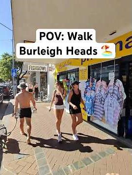 POV Walking Burleigh Heads Gold Coast - James Street
