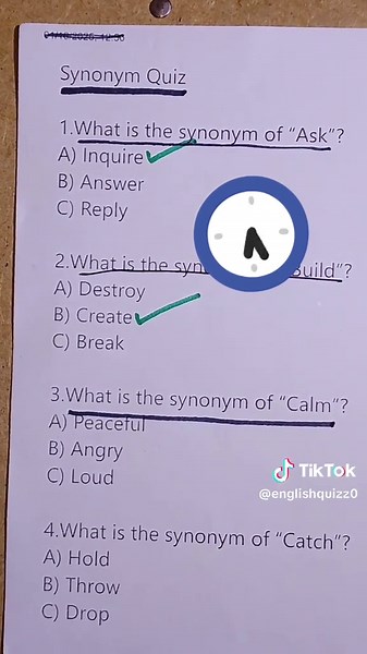 Engaging English Quiz Challenge for Everyone