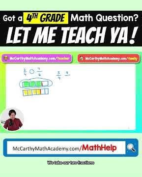 Comparing Fractions the RIGHT Way (Not Just Cross Multiplying!) #comparingfractions #mathshorts
