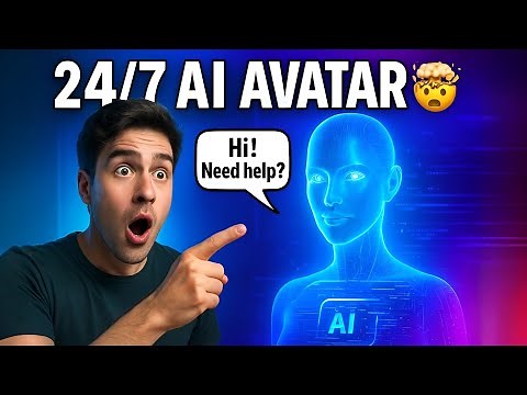 How I Made a Human-Like Avatar That Talks to Visitors 24/7 (No Code!)
