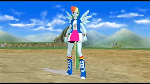 elrainbow on Instagram: "[MMD] rainbow dash mine dance #rainbowdash #equestriagirls"