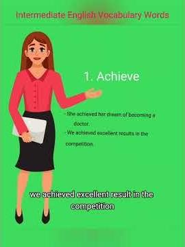 Learn English Vocabulary with Meaning, Examples & Pronunciation | Intermediate English