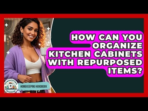 How Can You Organize Kitchen Cabinets With Repurposed Items? - Homekeeping Handbook