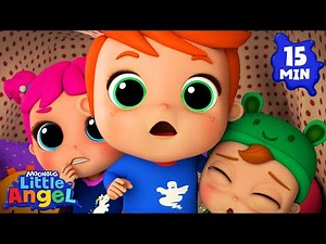 Monsters In The Dark | 15 MIN LOOP | Little Angel | Kids Songs and Nursery Rhymes