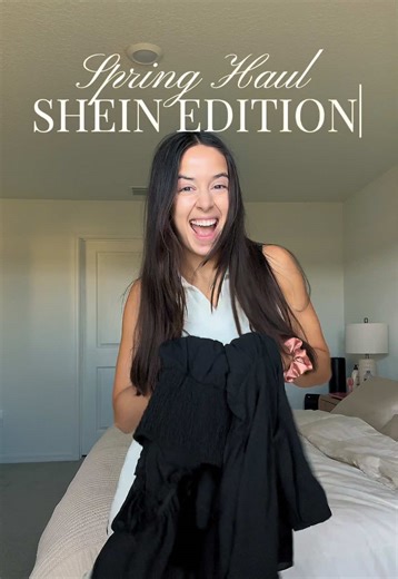 Spring haul from SHEIN 🌸✨ Two dresses that are giving effortless, sunny-day vibes. Which one would you wear first? 💐 #SpringHaul #SHEINFinds #SpringOutfits #DressSeason #FashionTok