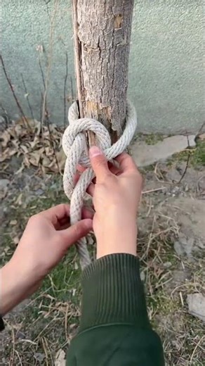 Learn the bowline knot—simple steps, powerful results #ropework #knotskills #DIYtips