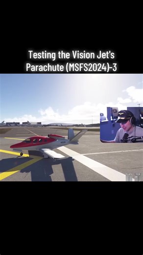 Testing the Vision Jet's Parachute in MSFS2024
