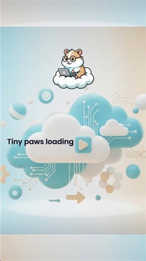 Tiny paws loading tech knowledge… ☁️🐹