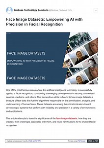 Face Image Datasets, Empowering AI with Precision in Facial Recognition - SlideServe
