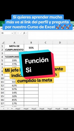 Aprende la Función SI en Excel de manera fácil