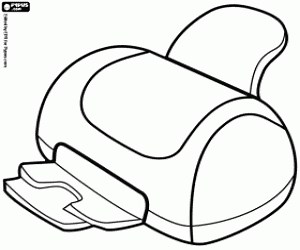 Printer for the computer coloring page printable game