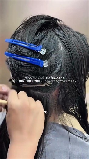 Feather Hair Extension technique from China at Rp1 980 000 Crafted for a seamless
